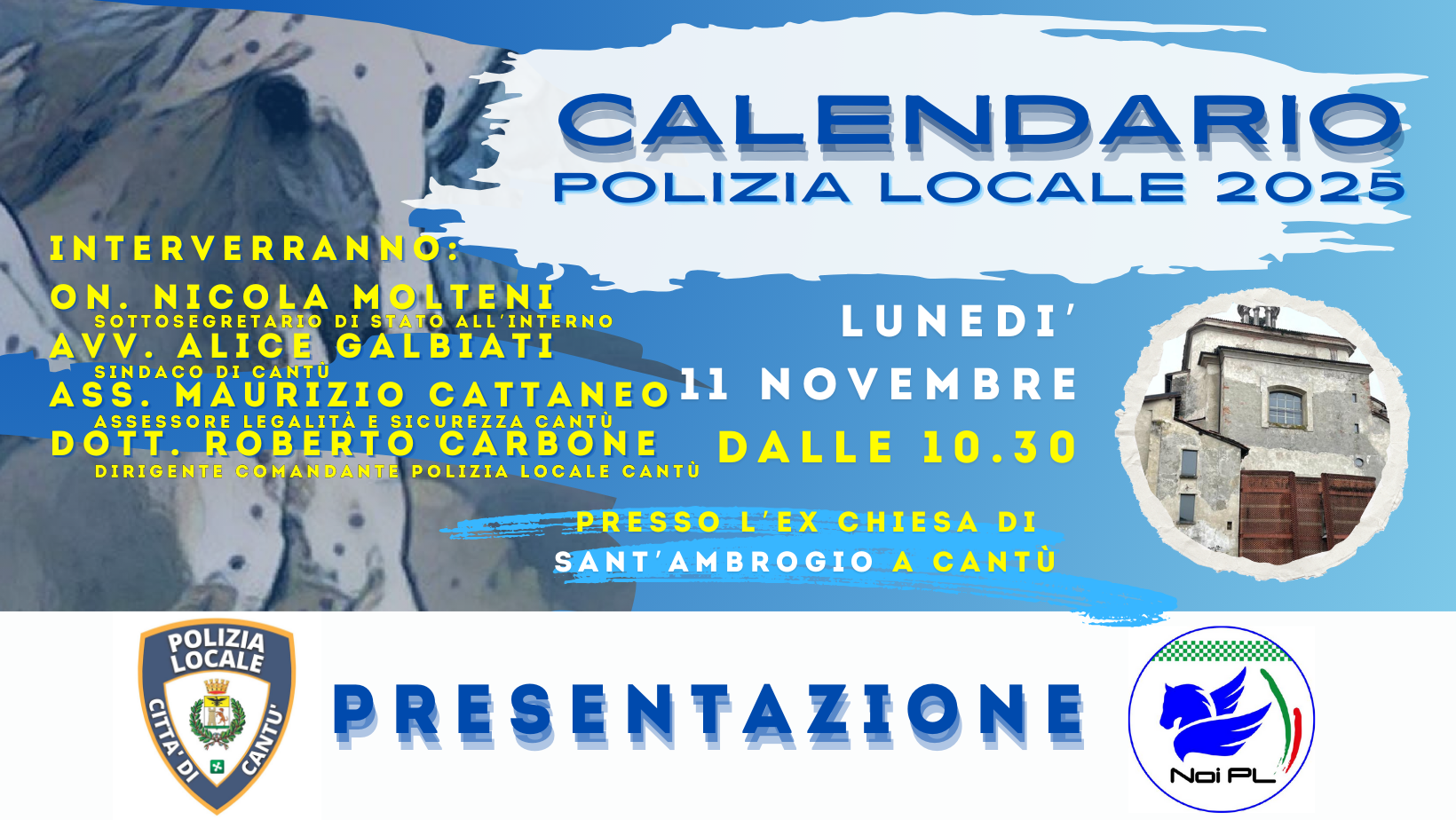 Presentazione del Nuovo Calendario della Polizia Locale 2025 di NoiPL